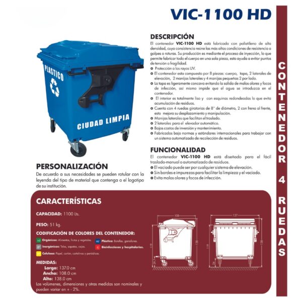CONTENEDOR VIC-1100 HD