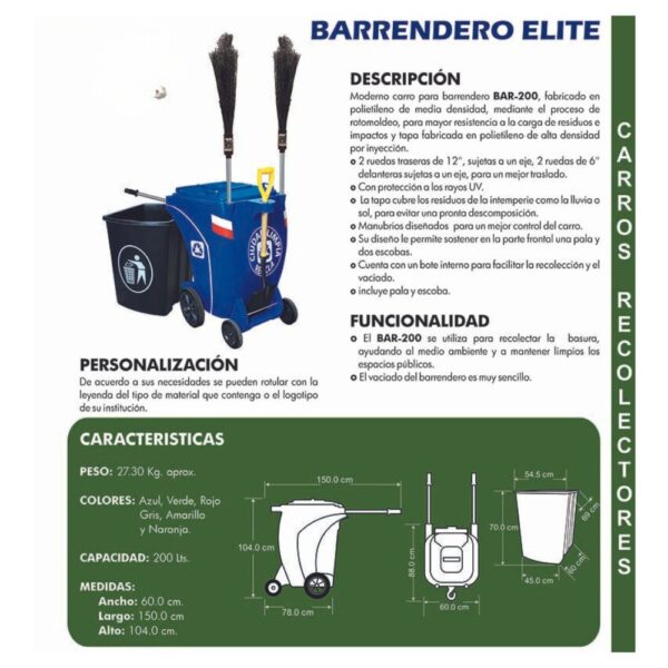 Carro de limpieza BAR-200