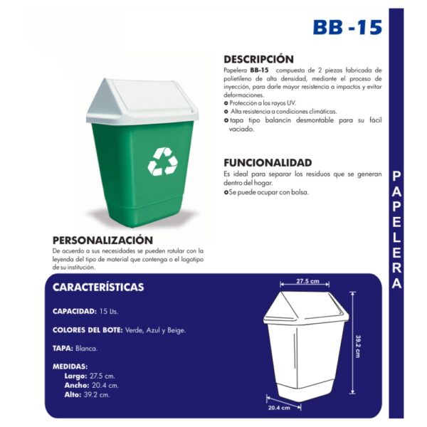 PAPELERA BB-15