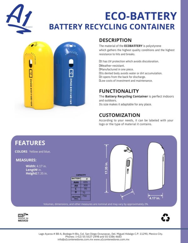 Contenedor ECOBATERY