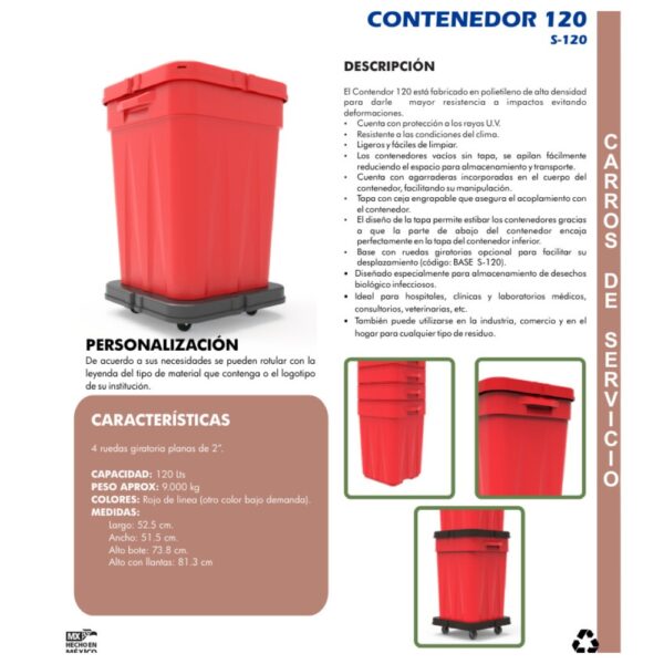 Contenedor VIC 120 SOPLADO