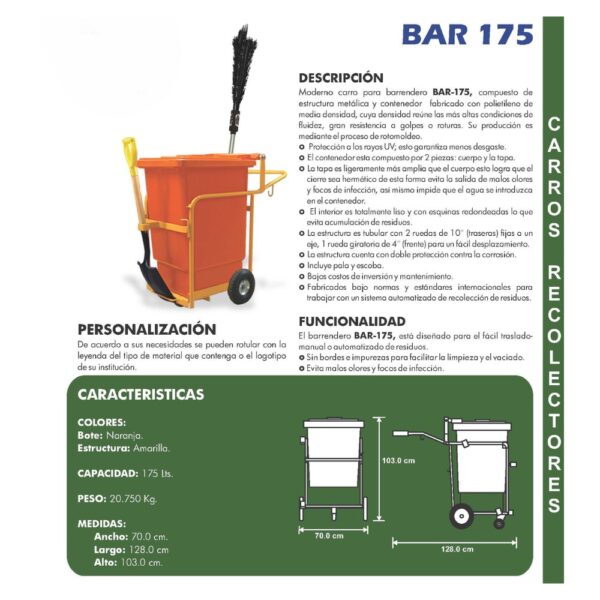 CARRO BARRENDERO BAR-175