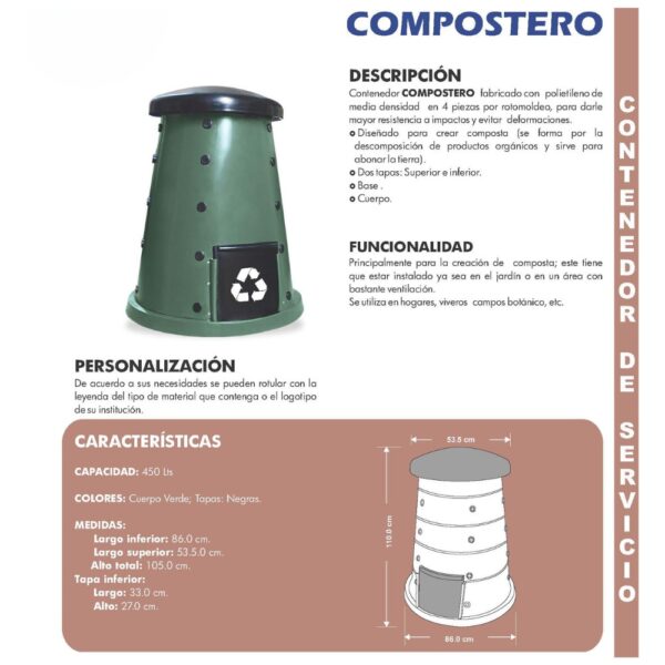 Contenedor COMPOSTERO