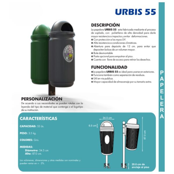 Papelera URBIS 55