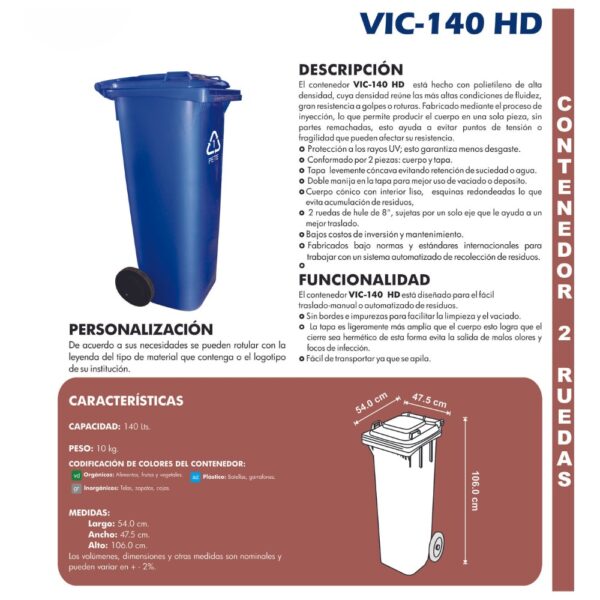 CONTENEDOR VIC-140 HD