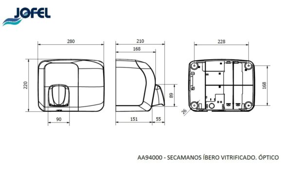 SECADOR IBERO OPTICO 125V-BLANCO