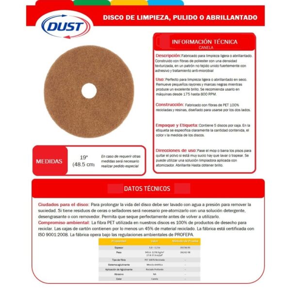 Disco Canela DUST (SKU110012)