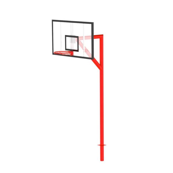 CANASTA DE BASQUETBOL DE UN BRAZO,TABLERO DE ACRILICO DE 9 MM Y RED