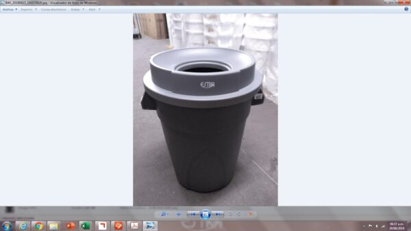 Contenedor Tapa Embudo Emp Bolsa121L