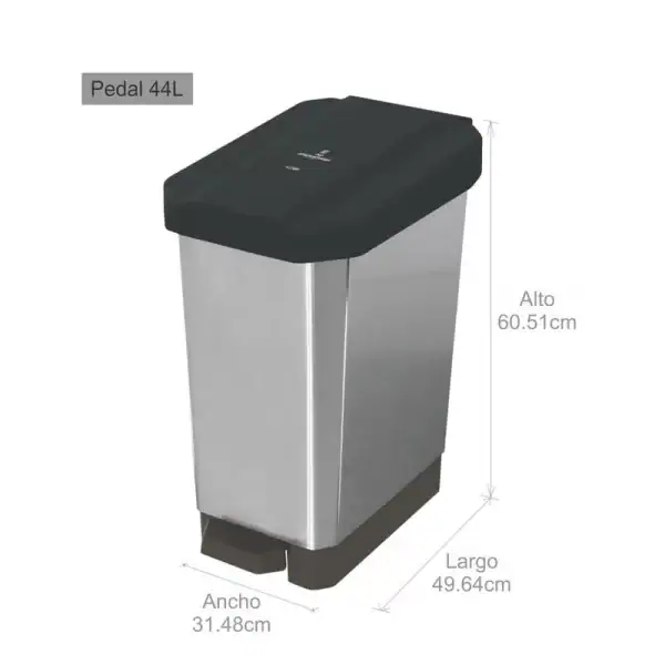 Papelera Estrabins de Pedal 44L