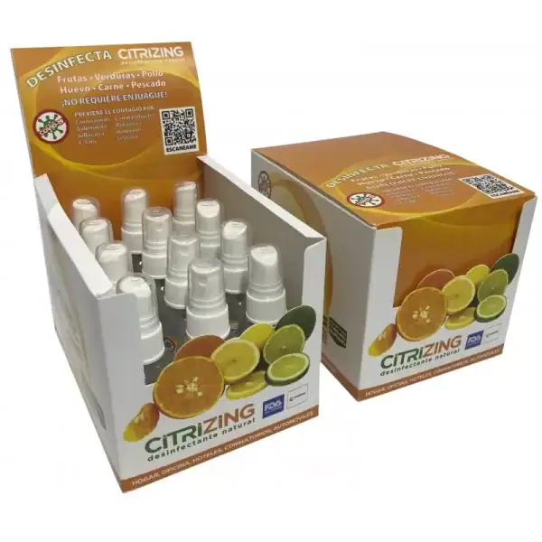 Citrizing desinfectante natural 12 botellas de 60ml.