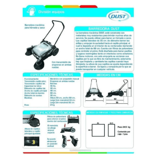BARREDORA MECÁNICA DUST-A70