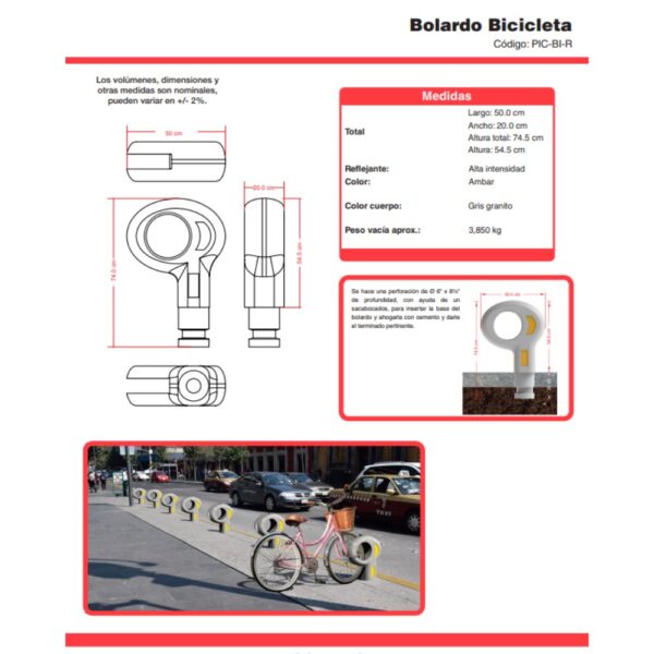 Bolardo BICICLETA