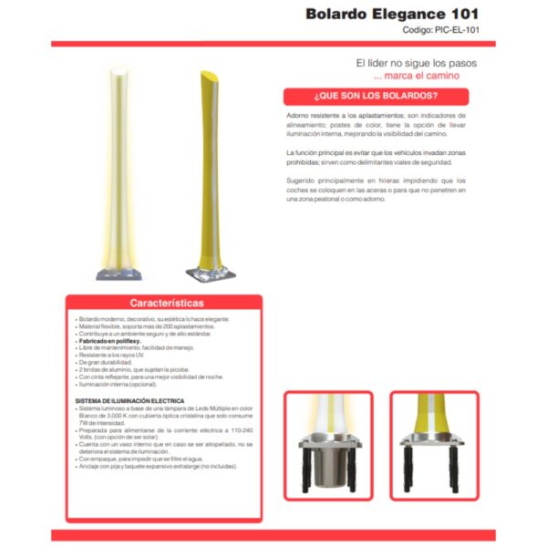 Bolardo ELEGANCE 101