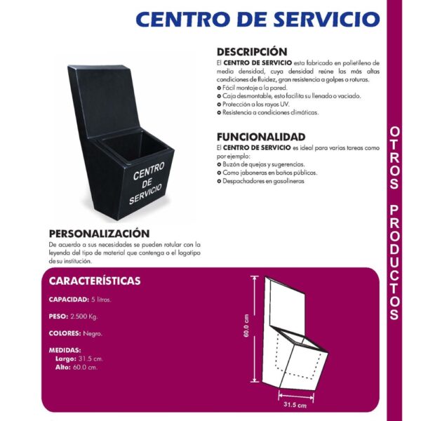 Organizador CENTRO DE SERVICIO