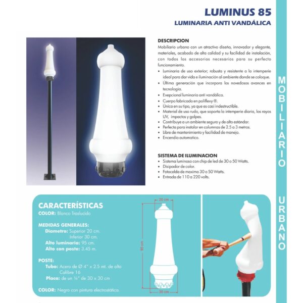 Lámpara ANTIVANDALICA 85